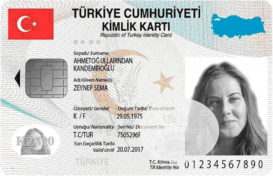 В турските лични карти има таен код, разкриващ родословието