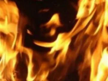 Пожар изпепели сграда, теле и агне