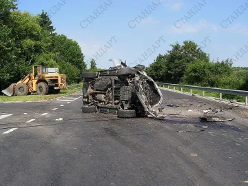 Джип се удари във фадрома