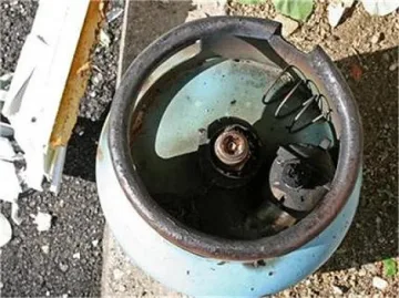 Газова бутилка подпали баба
