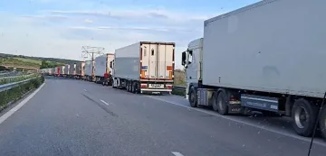 Голяма тапа от камиони на ГКПП "Дунав мост"