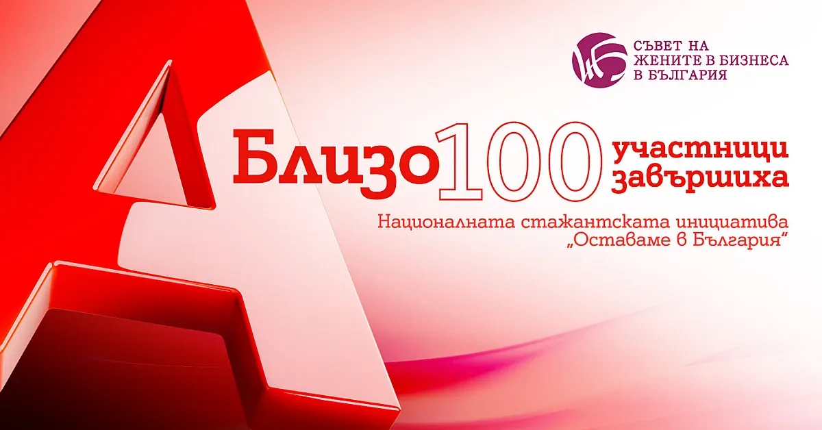 Приключи Националната стажантска инициатива на Съвета на жените в бизнеса в България, подкрепено от А1