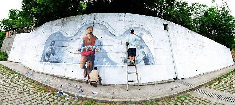 Колю Фичето оживя в графити