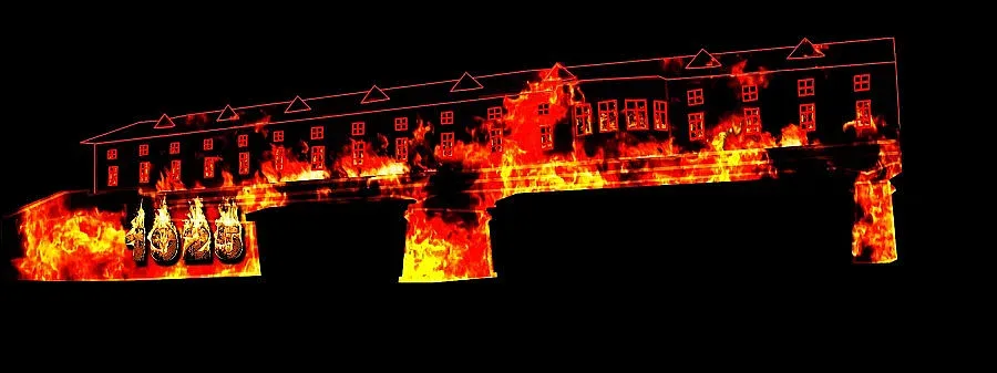 Мостът на Кольо Фичето горя в 3D анимация