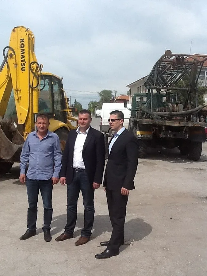 Светлин Танчев даде началото на сондаж за вода в Алдомировци