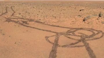 Видяха нарисуван от НАСА фалос на Марс