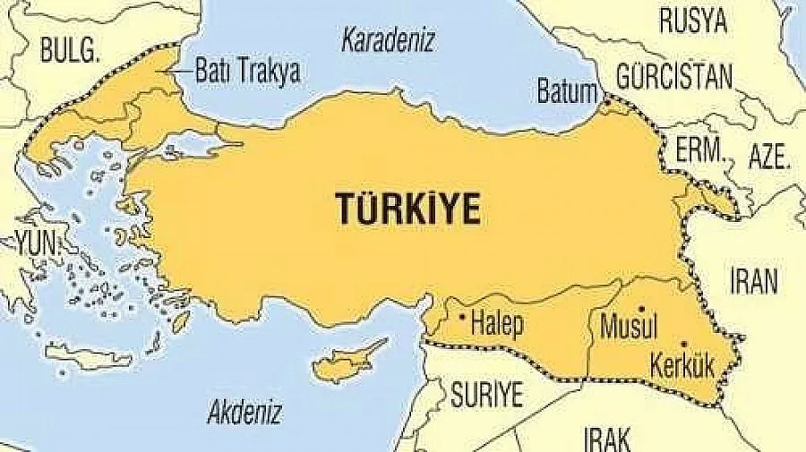 България е част от „Нова Турция" на карта в турски медии