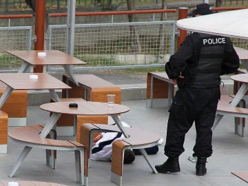 Гладен крадец разби стена за храна