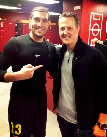 Шумахер поздрави "Барса" в съблекалнята