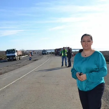 Павлова инспектира пътя към Поморие 