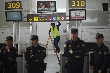 Сблъсъци на летище Мадрид заради протест