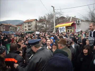 Набиха полицейски шеф на протеста в Перник