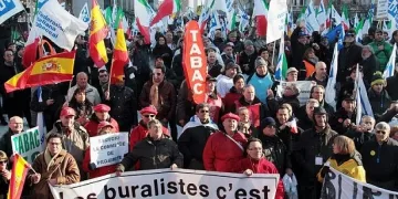 Тютюнджии на бунт в Брюксел