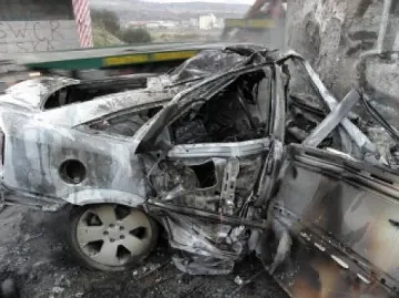 Отхвърлен Ромео изгорял край Симитли