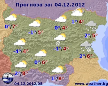 Жълт код в 20 области заради вятър и сняг