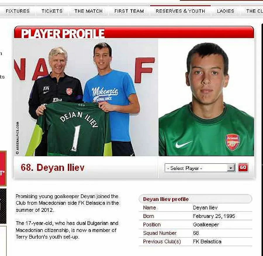 Талант от "Арсенал" с БГ паспорт