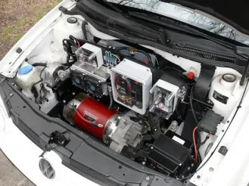 Тест драйв на електромобил в училище