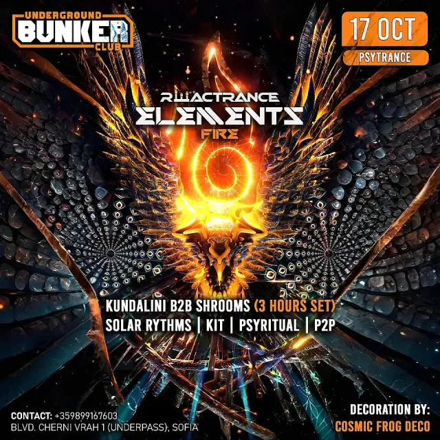   Reactrance presents: ELEMENTS in Bunker Club