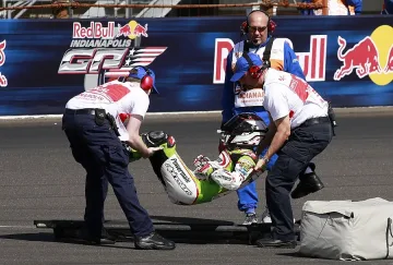 Испанец потроши гръбнака си с мотор