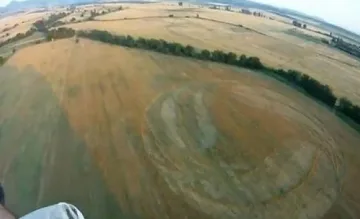 НЛО беляза нивите край Щип (ВИДЕО)