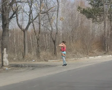 Проститутка и сутеньор ужилиха румънски тираджия