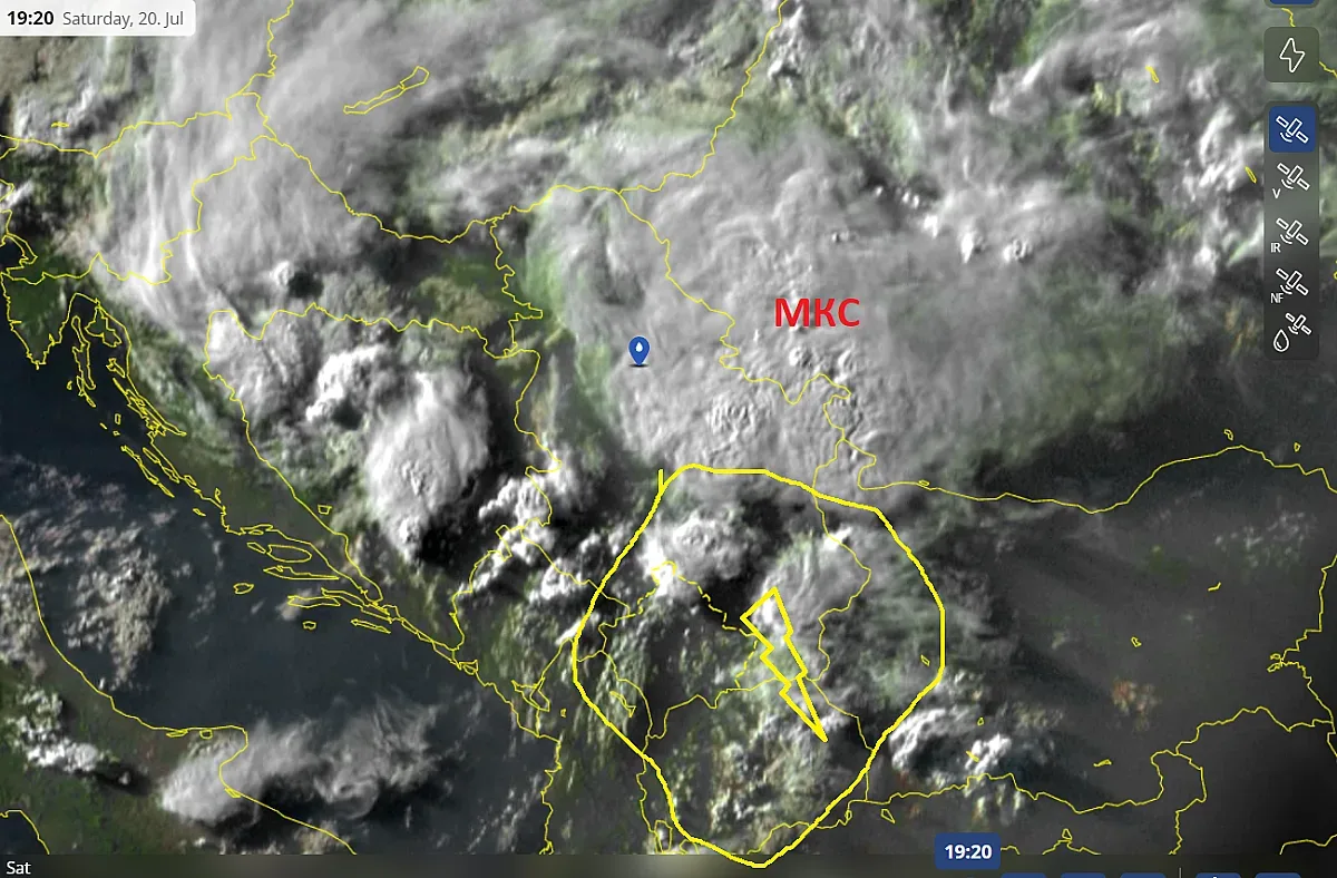 Времето полудява. Бури и градушки до часове