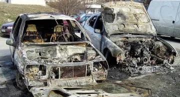 Подпалиха джип пред телевизия СКАТ  