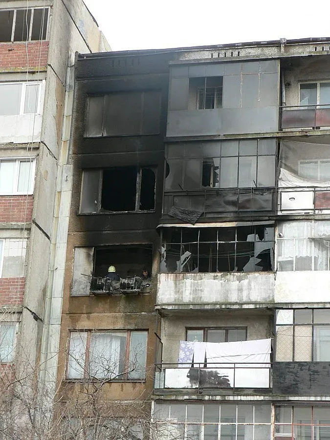 Пожар лумна на 5 етаж в Добрич