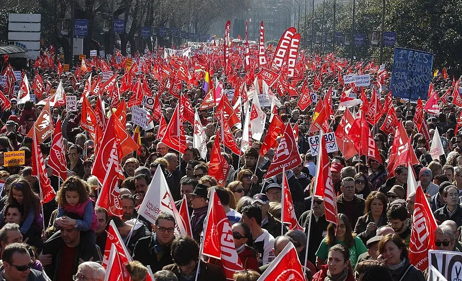 Повече от милион испанци излязоха на протест