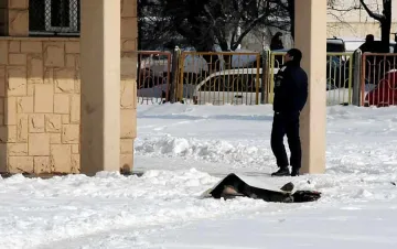 Труп уплаши деца в училищен двор