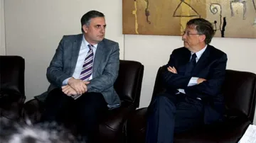 Калфин се срещна с Бил Гейтс заради бюджета на ЕС