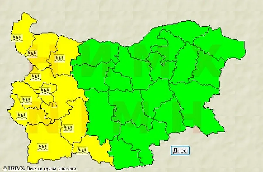 Код "Жълто" в Западна България заради обилен сняг
