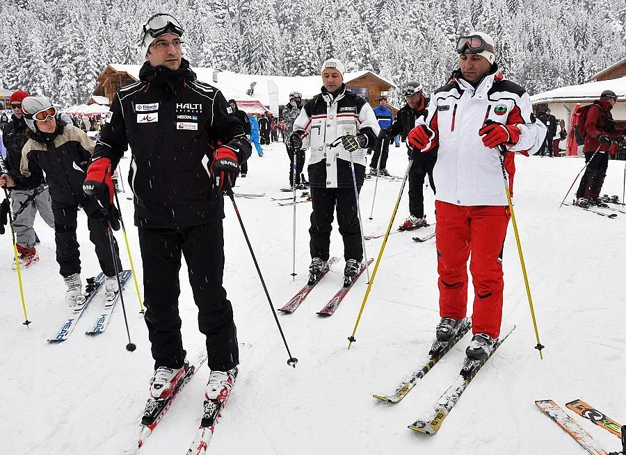 Плевнелиев и Камата на ски в Банско