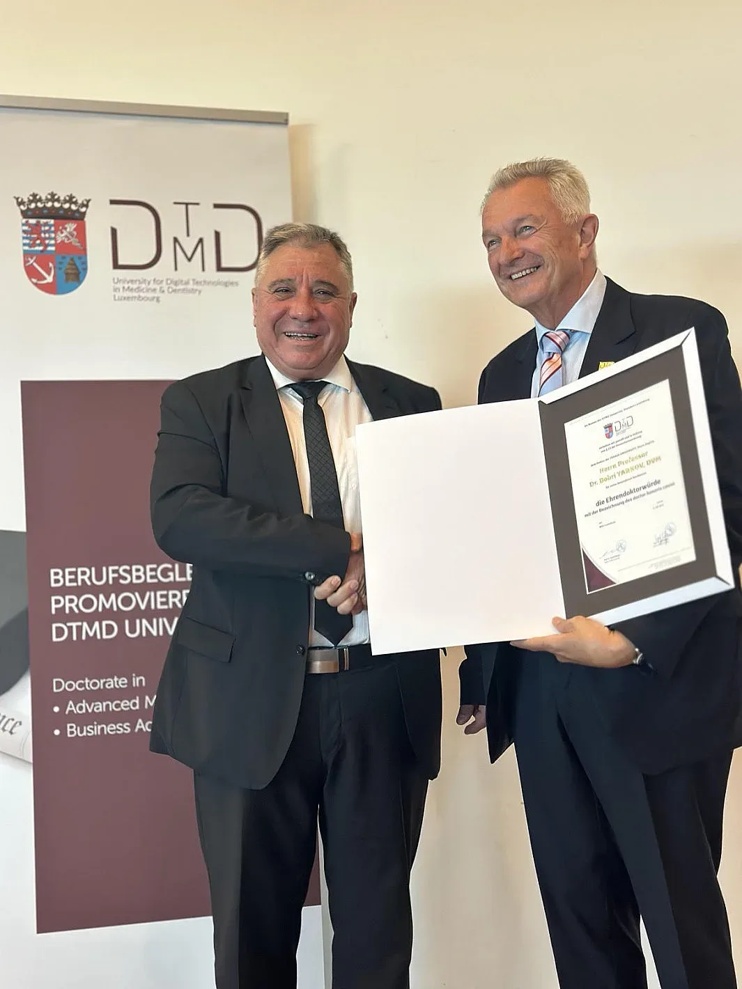 Ректорът на Тракийски университет проф. Добри Ярков е удостоен с почетна титла