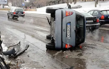 Шофьорка катурна "Мерцедес" на бул. "България"