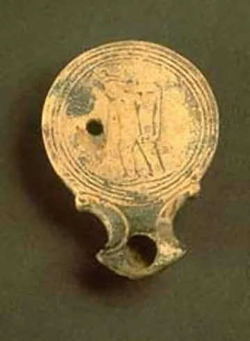 Иззеха антична лампа от частен дом