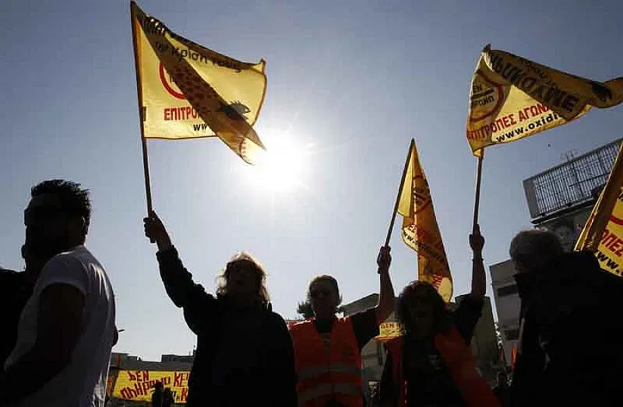 Общонационален бунт в Гърция на 19 и 20 октомври