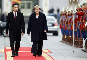 Приеха Меркел в монголска юрта