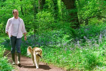 Кучето помага на мъжа да си хване гадже