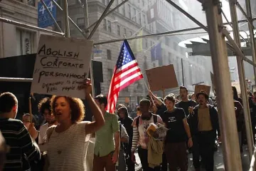 Протест срещу Уолстрийт, 80 в ареста