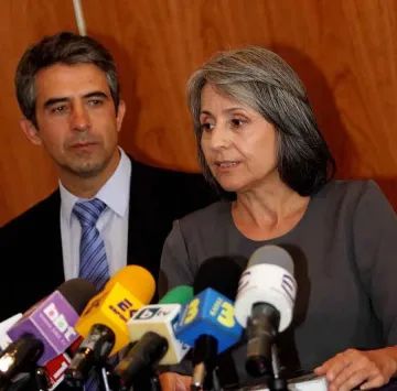 Плевнелиев и Попова при мощите на Кръстителя