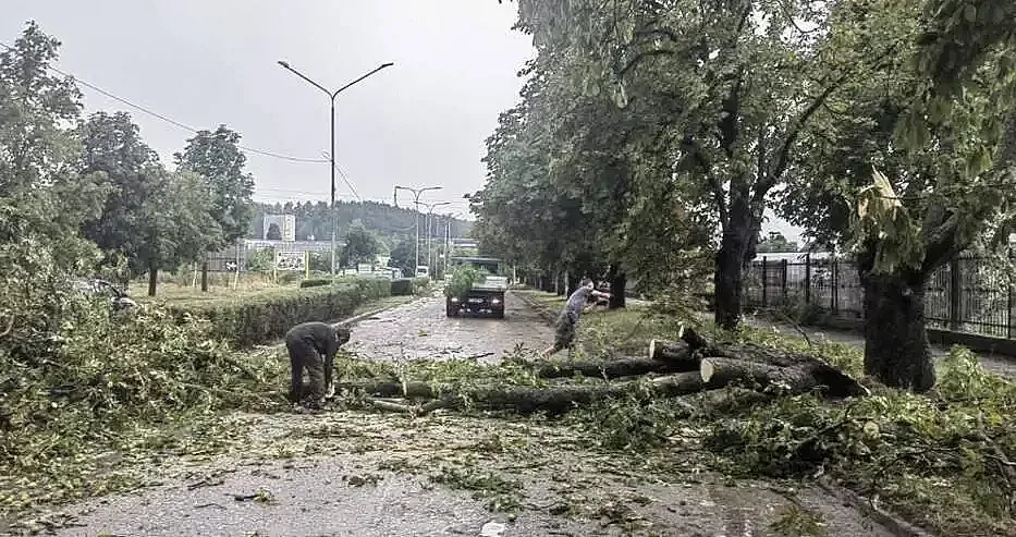 Невиждан ураган вилня у нас. Ето щетите