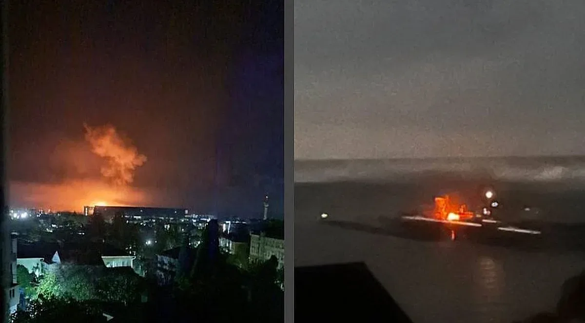 Украински удар подпали ключови руски петролни съоръжения