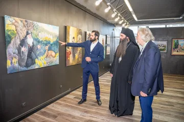 Епископ Йоан освети галерия "Св. Йоан Рилски" и изложбата "Святост"