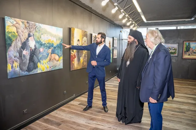 Епископ Йоан освети галерия "Св. Йоан Рилски" и изложбата "Святост"