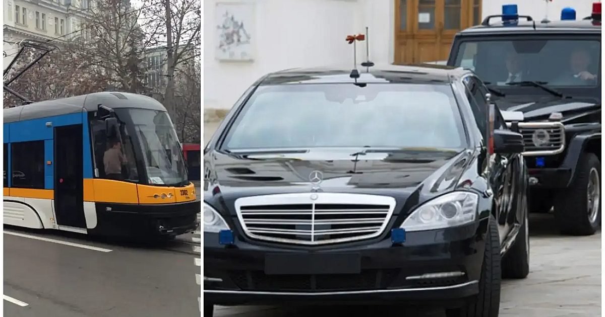 На Косъм от Инцидент: Коли на НСО Засякоха Трамвай в София