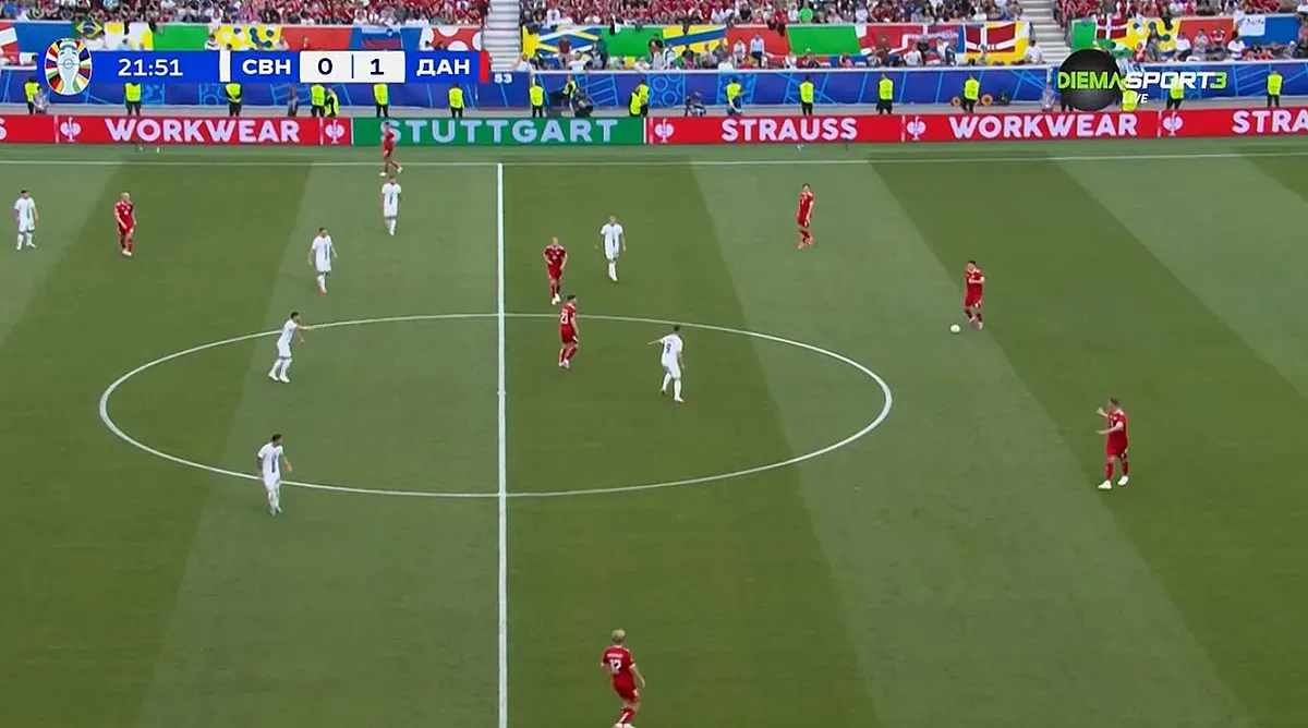 Щутгарт се тресе! Дания поведе срещу Словения