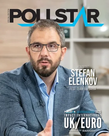 Стефан Еленков сред отличените в Pollstar’s 2025 Impact International: UK/Euro Honors