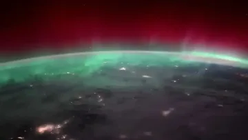 Нещо невиждано! Заснеха от Космоса Северното сияние /ВИДЕО/