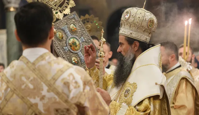 Патриархът оглави литургия за празника на Св. Александър Невски